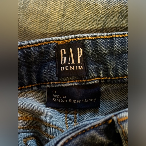 Gap denim super stretch skinny jeans size 10 - Picture 6 of 6